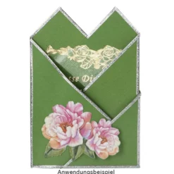 3-D Relief-Sticker, Blumen 2, 21cm x 30cm, verschiedene Größen, selbstklebend
