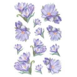 3-D Relief-Sticker, Blumensträuße 3, verschiedene Größen, selbstklebend