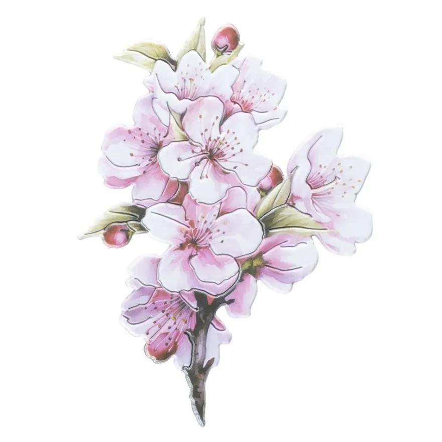 3-D Relief-Sticker, Blumensträuße 4, verschiedene Größen, selbstklebend