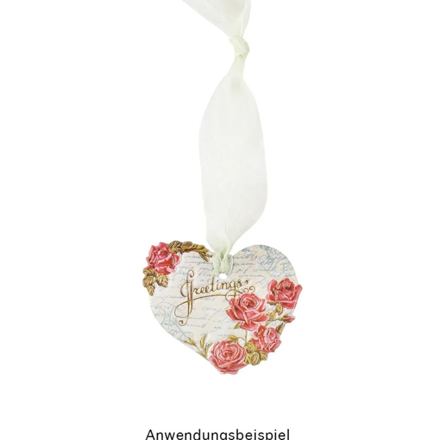 3-D Relief-Sticker, Blumen & Vasen 2, verschiedene Größen, selbstklebend
