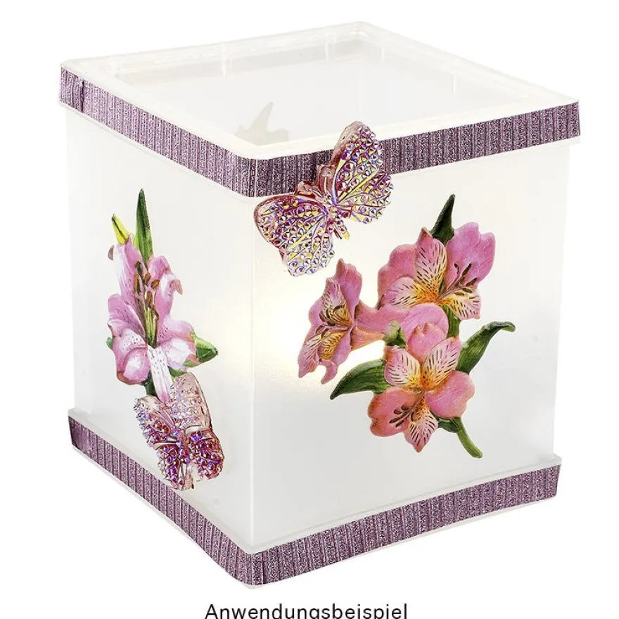 3-D Relief-Sticker, Elegante Lilien 4, 21cm x 30cm, verschiedene Größen, selbstklebend