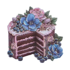 3-D Relief-Sticker, Glückwünsche & Torten 4, Folienveredelung Gold, versch. Größen, selbstklebend