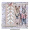 3-D Relief-Sticker, Hasenfamilie 6, verschiedene Größen, selbstklebend