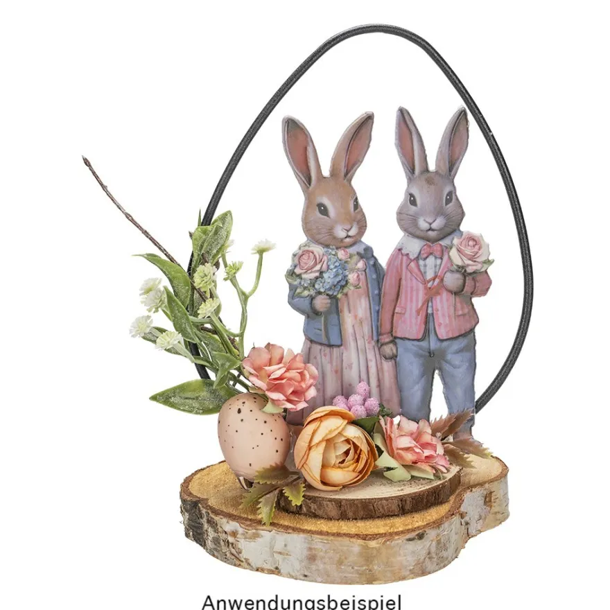 3-D Relief-Sticker, Hasenfamilie 6, verschiedene Größen, selbstklebend