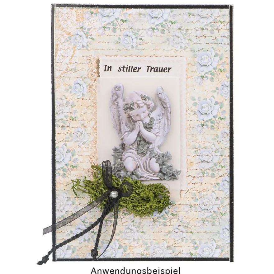 3-D Relief-Sticker, Kondolenz 2, verschiedene Größen, selbstklebend