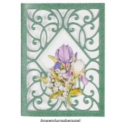3-D Relief-Sticker, Maiglöckchen-Vielfalt 1, verschiedene Größen, selbstklebend