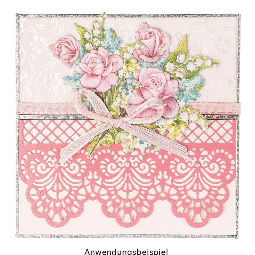 3-D Relief-Sticker, Maiglöckchen-Vielfalt 5, verschiedene Größen, selbstklebend