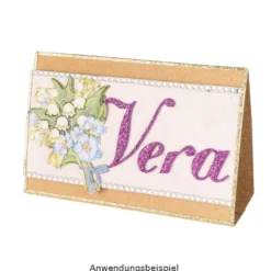 3-D Relief-Sticker, Maiglöckchen-Vielfalt 3, verschiedene Größen, selbstklebend