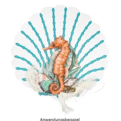 3-D Relief-Sticker, Maritim 2, Design 1, verschiedene Größen, selbstklebend