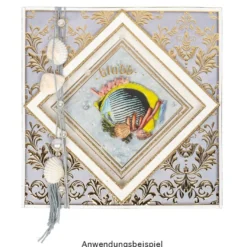 3-D Relief-Sticker, Maritim 2, Design 3, verschiedene Größen, selbstklebend