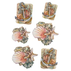 3-D Relief-Sticker, Maritim 2, Design 4, verschiedene Größen, selbstklebend