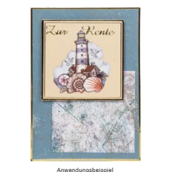 3-D Relief-Sticker, Maritim 2, Design 2, verschiedene Größen, selbstklebend