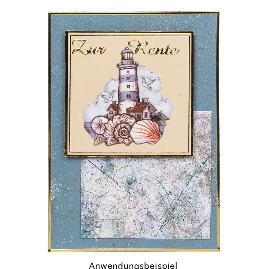 3-D Relief-Sticker, Maritim 2, Design 2, verschiedene Größen, selbstklebend