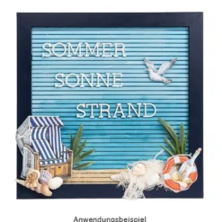 3-D Relief-Sticker, Maritim, Strandkorb, verschiedene Größen, selbstklebend