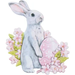 3-D Relief-Sticker, Niedliche Hasen 4, 21cm x 30cm, verschiedene Größen, selbstklebend