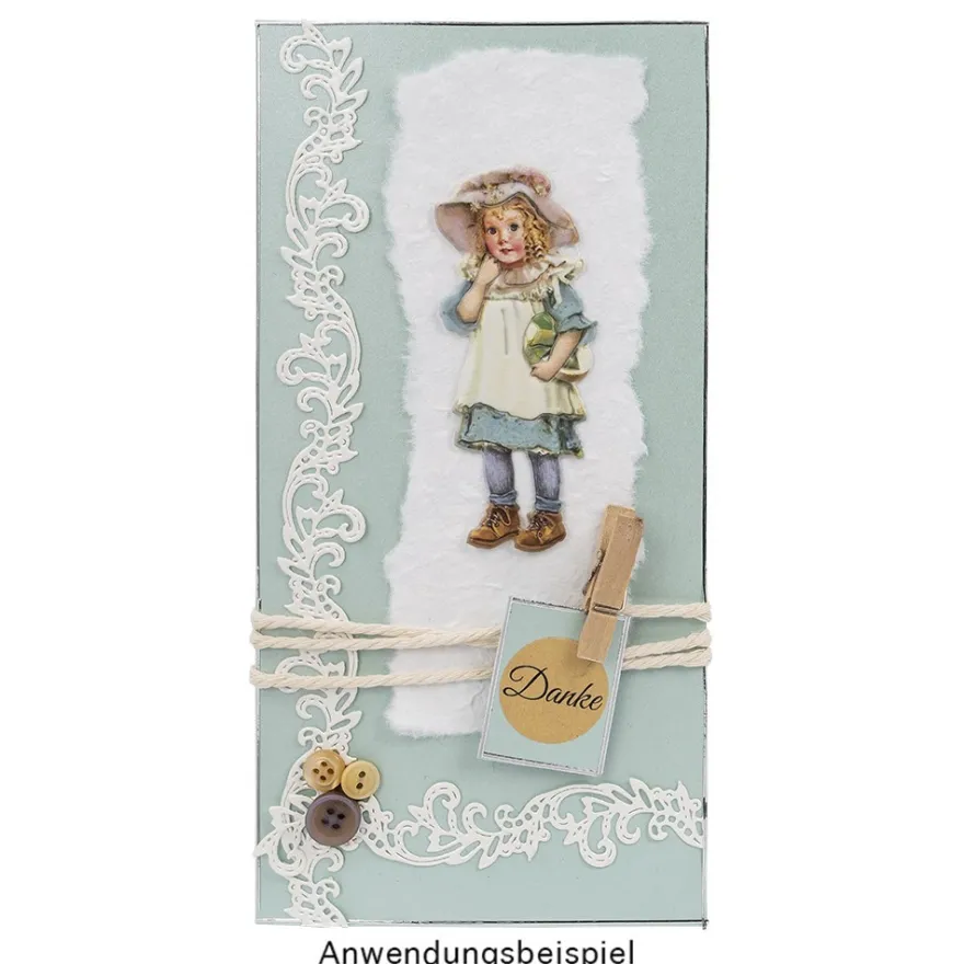 3-D Relief-Sticker, Nostalgie-Kindermotive 3, verschiedene Größen, selbstklebend