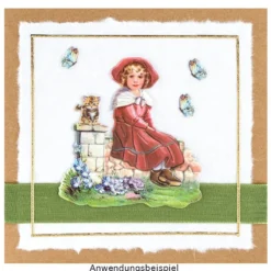 3-D Relief-Sticker, Nostalgie-Kindermotive 1, verschiedene Größen, selbstklebend
