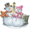 3-D Relief-Sticker, Nostalgie-Weihnachten 3, versch. Größen, selbstklebend