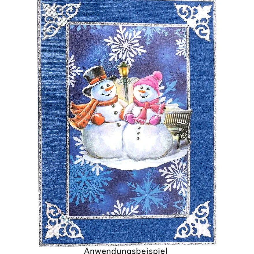 3-D Relief-Sticker, Nostalgie-Weihnachten 3, versch. Größen, selbstklebend