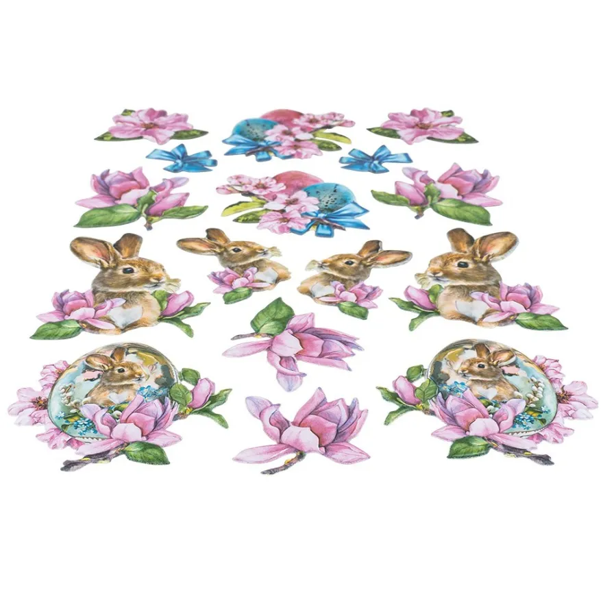 3-D Relief-Sticker, Ostergrüße 1, 21cm x 30cm, verschiedene Größen, selbstklebend