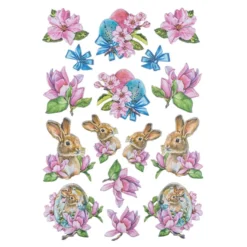 3-D Relief-Sticker, Ostergrüße 1, 21cm x 30cm, verschiedene Größen, selbstklebend