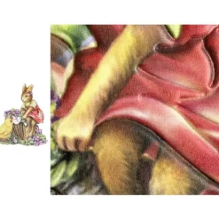3-D Relief-Sticker, Osterhasen 2, verschiedene Größen, selbstklebend