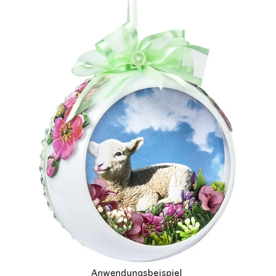 3-D Relief-Sticker, Osterlämmchen, verschiedene Größen, selbstklebend