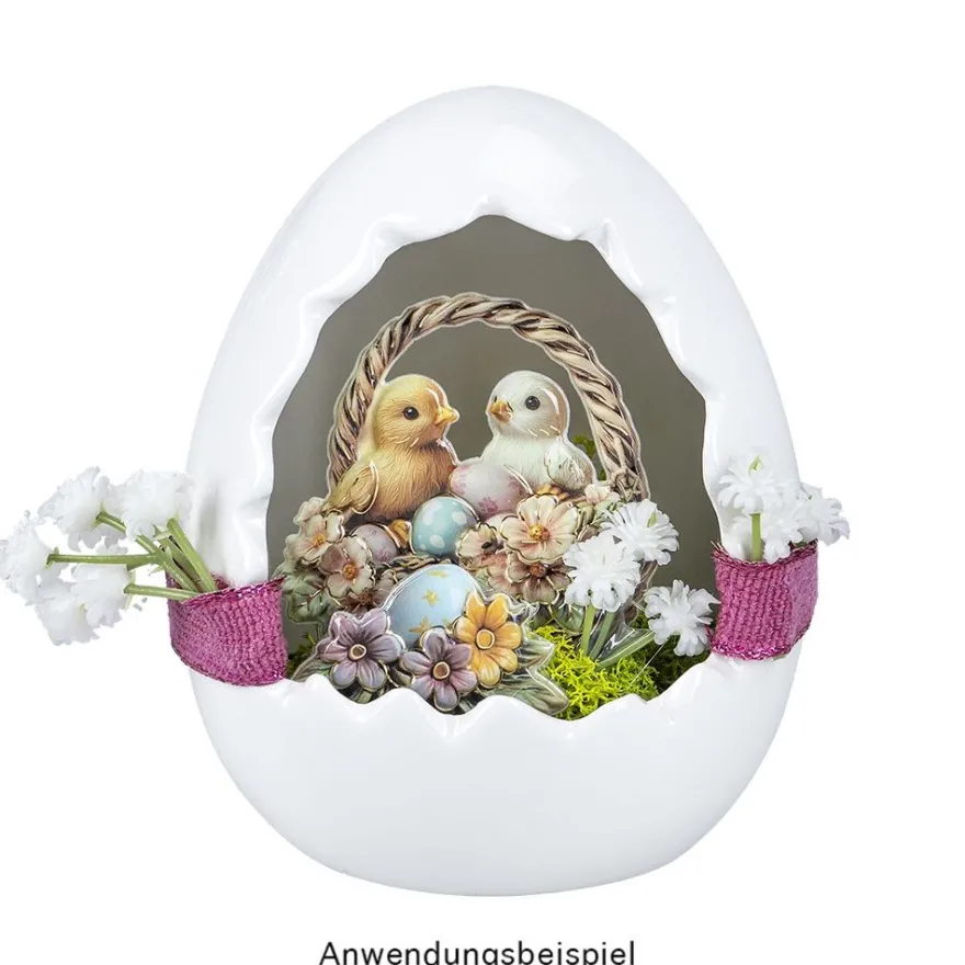 3-D Relief-Sticker, Porzellan-Optik, Tiere, versch. Größen, 5 Bogen