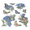 3-D Relief-Sticker, Schmetterlinge & Blumen 4, versch. Größen, selbstklebend