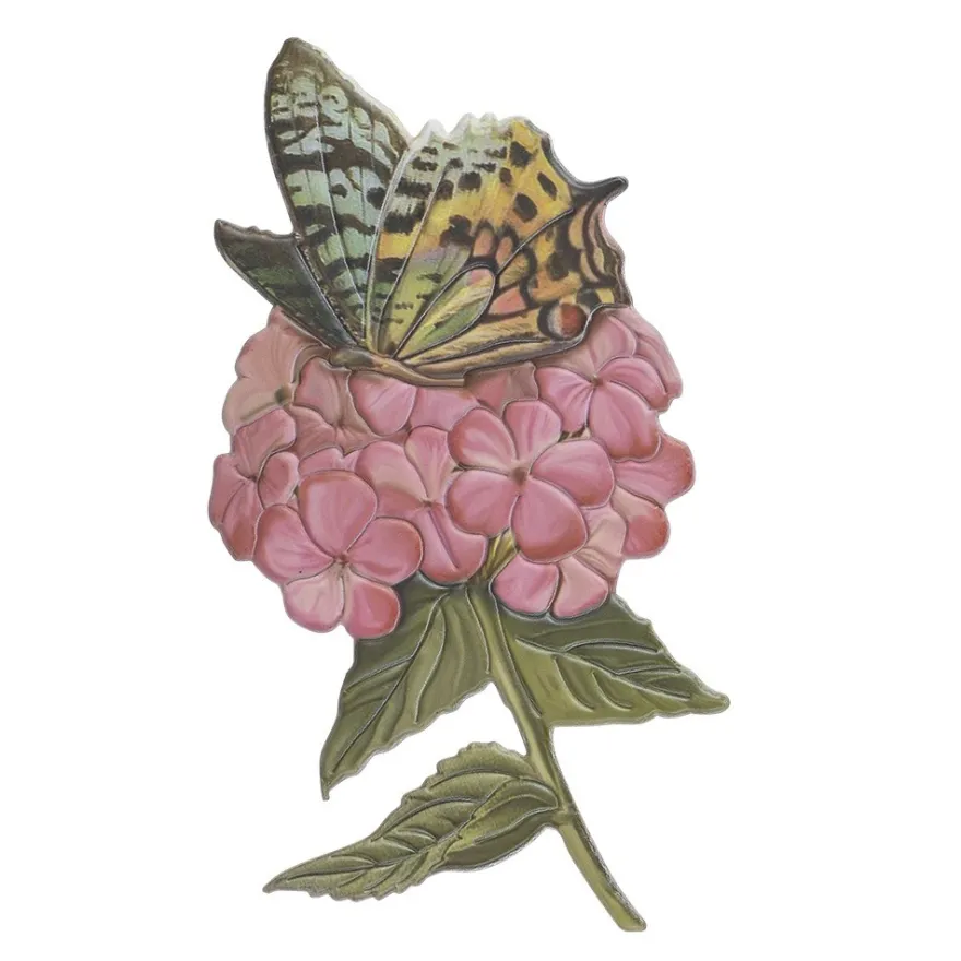 3-D Relief-Sticker, Schmetterlinge & Blumen 2, versch. Größen, selbstklebend