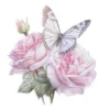 3-D Relief-Sticker, Schmetterlinge & Blumen 2, Design 2, verschiedene Größen, selbstklebend