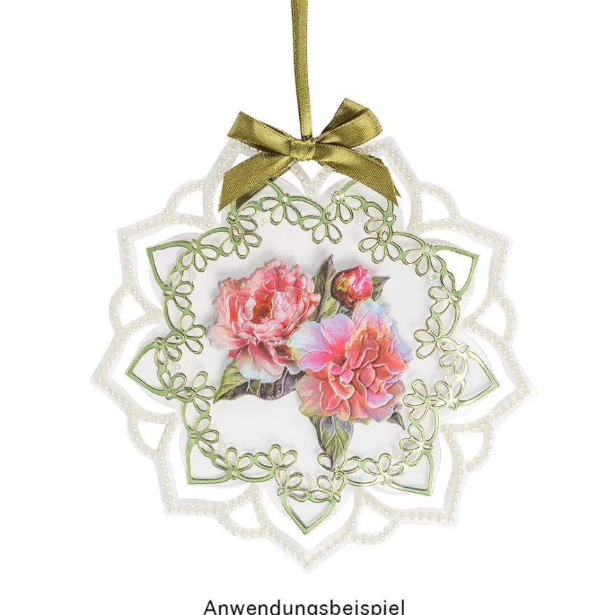 3-D Relief-Sticker, Stilvolle Blumenvasen 2, Design 1, verschiedene Größen, selbstklebend