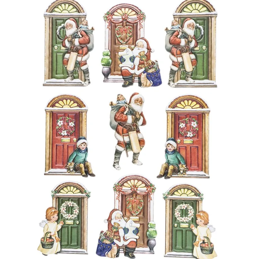 3-D Relief-Sticker, Türen 2, versch. Größen, selbstklebend