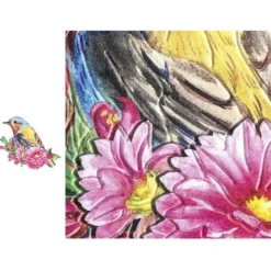 3-D Relief-Sticker, Vögel auf Zweigen, verschiedene Größen, selbstklebend