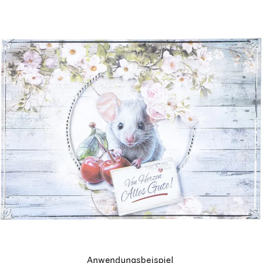 3-D Relief-Sticker, Viel Glück & Wünsche 2, versch. Größen, selbstklebend