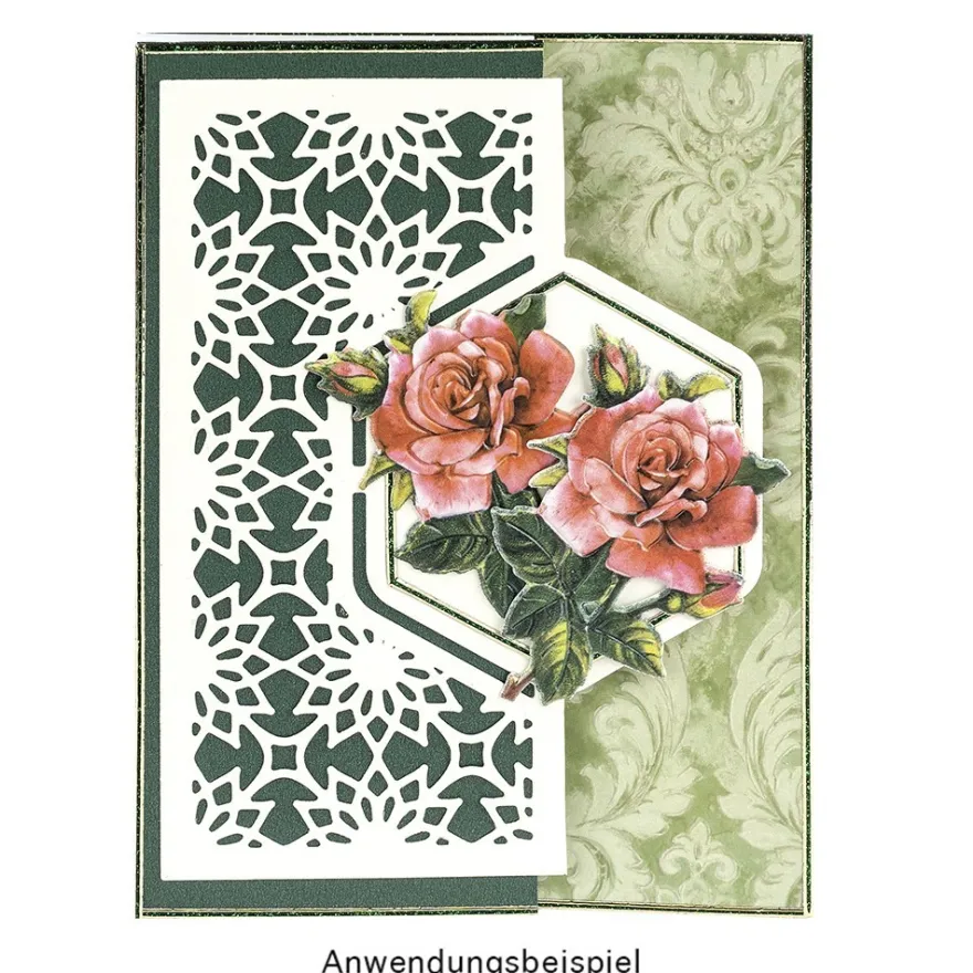 3-D Relief-Sticker, Vintage 2, verschiedene Größen, selbstklebend