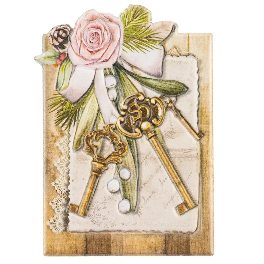 3-D Relief-Sticker, Vintage 5, verschiedene Größen, selbstklebend
