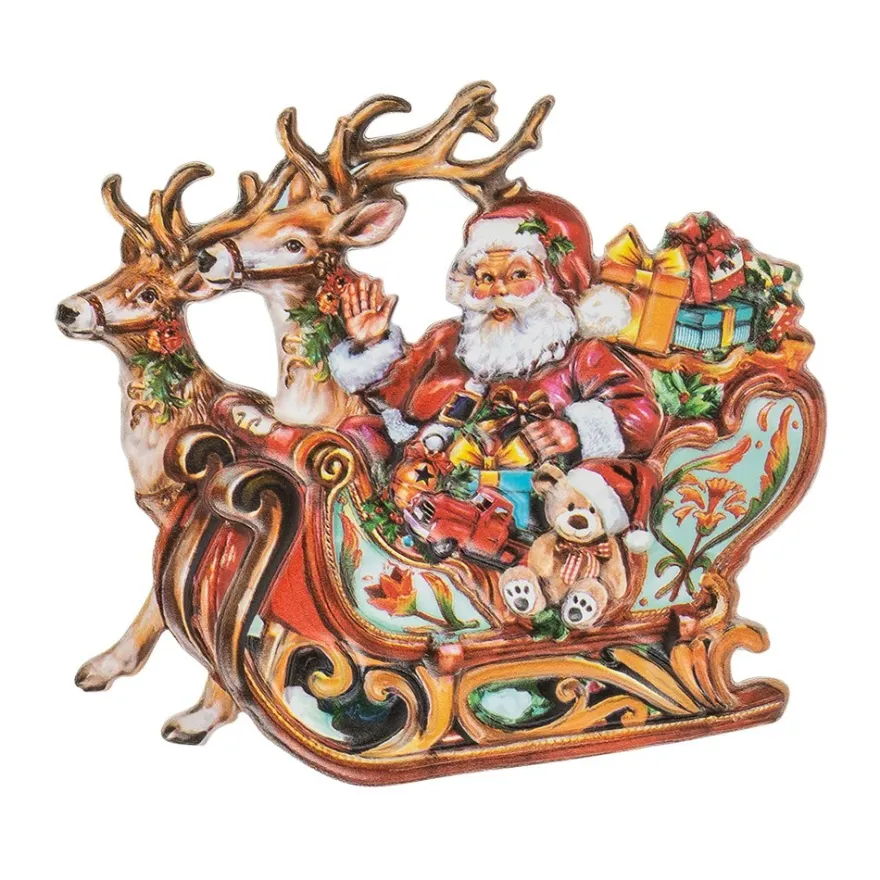 3-D Relief-Sticker, Weihnachten nostalgisch 2, Design 3, verschiedene Größen, selbstklebend
