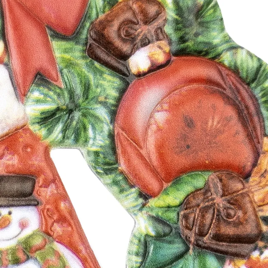 3-D Relief-Sticker, Weihnachtliche Kränze 2, versch. Größen, selbstklebend