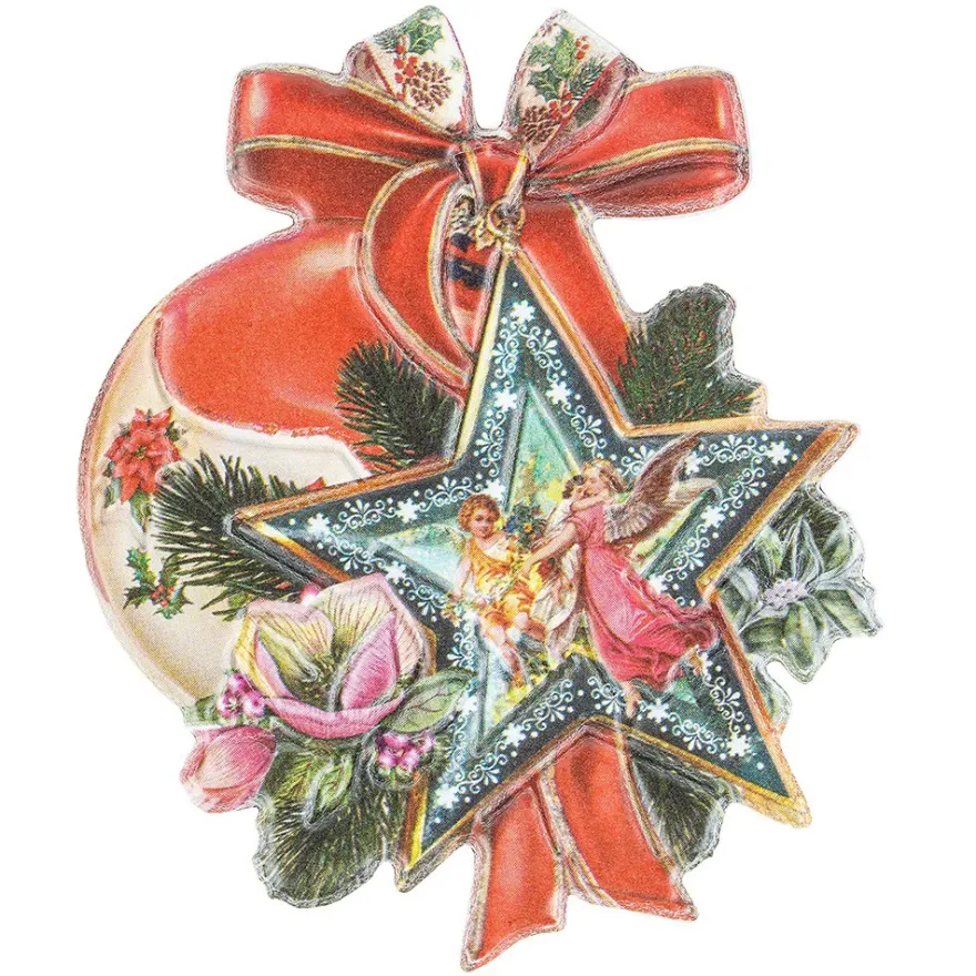 3-D Relief-Sticker, Weihnachts-Baumschmuck 1, verschiedene Größen, selbstklebend