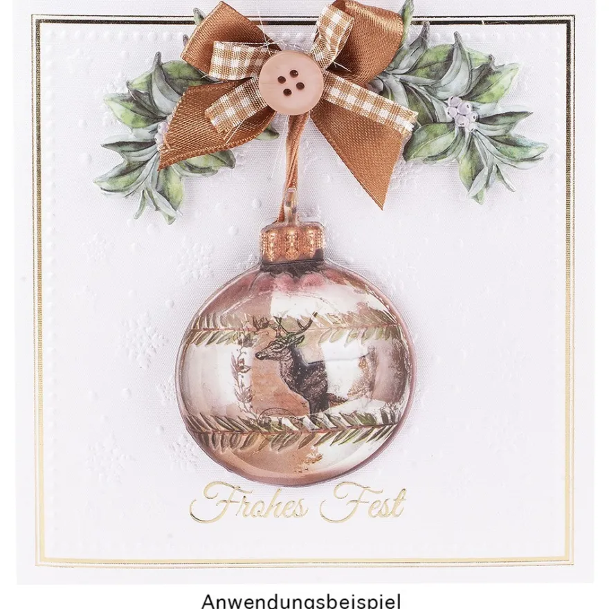 3-D Relief-Sticker, Weihnachts-Baumschmuck 2, verschiedene Größen, selbstklebend
