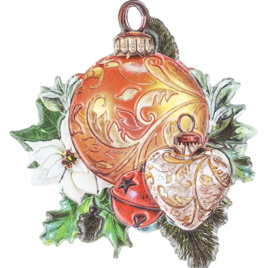 3-D Relief-Sticker, Weihnachts-Baumschmuck 5, verschiedene Größen, selbstklebend