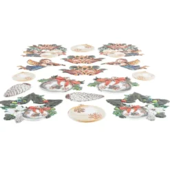 3-D Relief-Sticker, Weihnachts-Baumschmuck 4, verschiedene Größen, selbstklebend