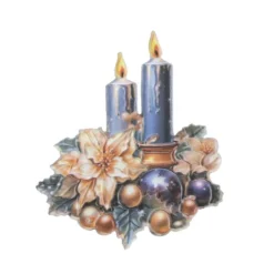3-D Relief-Sticker, Weihnachtskerzen 5, verschiedene Größen, selbstklebend