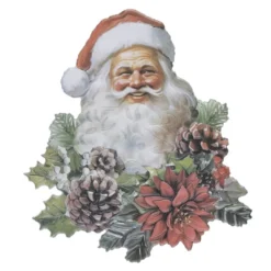 3-D Relief-Sticker, Weihnachtsmänner, versch. Größen, selbstklebend