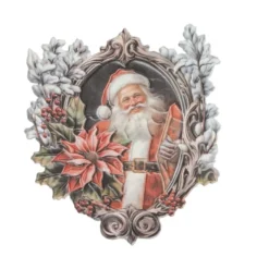 3-D Relief-Sticker, Weihnachtsmänner 5, verschiedene Größen, selbstklebend