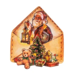 3-D Relief-Sticker, Weihnachtspost 1, verschiedene Größen, selbstklebend