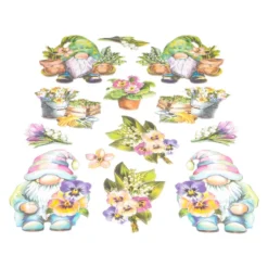 3-D Relief-Sticker, Wichtel-Welt 1, verschiedene Größen, selbstklebend