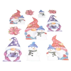 3-D Relief-Sticker, Winterwichtel 2, Design 3, verschiedene Größen, selbstklebend