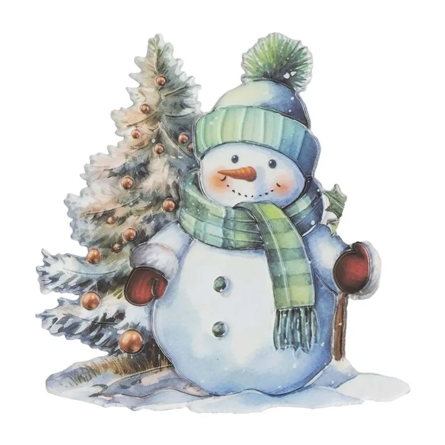 3-D Relief-Sticker, Wundervolle Winterzeit 2, verschiedene Größen, selbstklebend